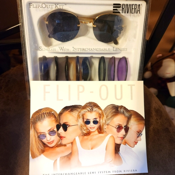 Riviera France Accessories - VINTAGE RIVIERA FLIP OUT KIT SUNGLASSES